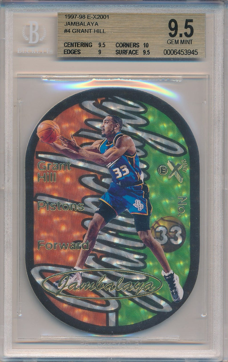 SkyBox 1997-1998 EX 2001 Jambalaya #4/15JB Grant Hill  / BGS Grade 9.5