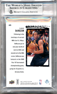 Upper Deck 2009-2010 Exquisite Collection Rookie Parallel #65 DeMar Derozan 3/10 / PSA Grade None  / BGS Grade 9 / Auto Grade None