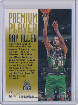 SkyBox 1997-1998 Premium Premium Player #11/15PP Ray Allen