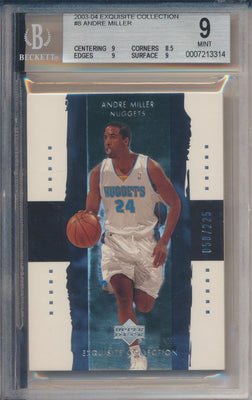 Upper Deck 2003-2004 Exquisite Collection Base #8 Andre Miller 58/225 / BGS Grade 9