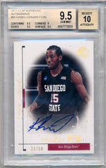 Upper Deck 2011-2012 SP Authentic Autographs #88 Kawhi Leonard 23/50 / BGS Grade 9.5 / Auto Grade 10