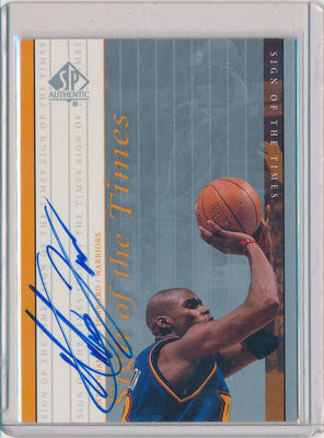 Upper Deck 1999-2000 SP Authentic Sign Of The Times #AJ Antawn Jamison