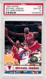 Skybox 1992-1993 Hoops 5th Anniversary #28 Michael Jordan  / PSA Grade 10