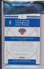 Panini 2016-2017 National Treasures Clutch Factor #40 Kristaps Porzingis 17/25 / BGS Grade 9 / Auto Grade 9