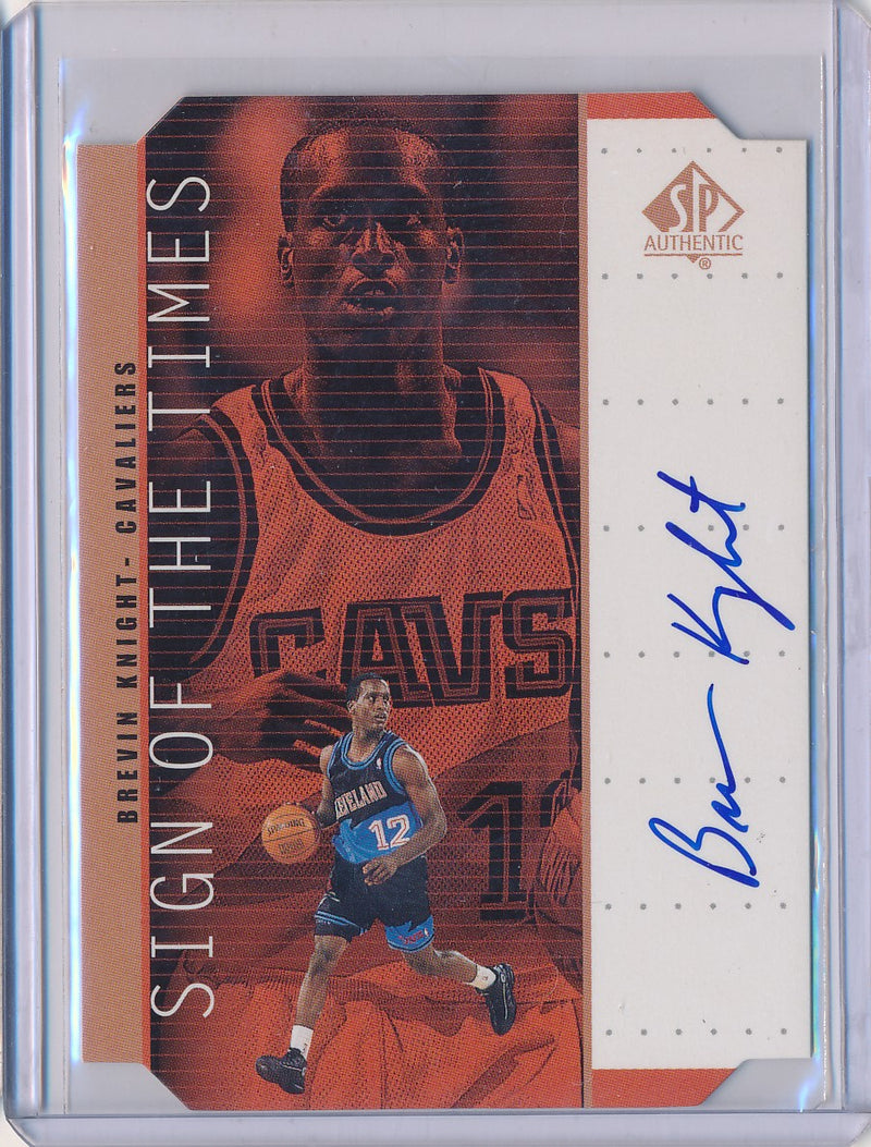Upper Deck 1998-1999 SP Authentic Sign Of The Times #BK Brevin Knight