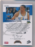 Press Pass 2007-08 Press Pass Authentics Select Signatures #SS-RW Russell Westbrook