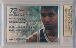 Fleer 1999-2000 Flair Showcase Legacy Collection #72 Tim Duncan 2/20 / BGS Grade 9.5