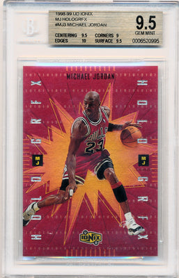 Upper Deck 1998-1999 Ionix MJ Hologrfx #MJ3 Michael Jordan  / BGS Grade 9.5