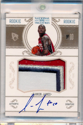 Panini 2010-2011 National Treasures  Century Platinum #222 Damion James 1/5