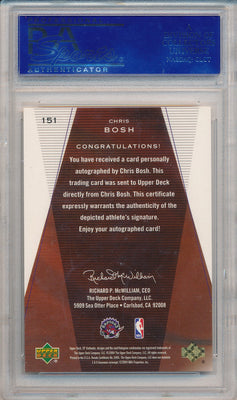 Upper Deck 2003-2004 SP Authentic Rookie Authentics #151 Chris Bosh 27/50 / PSA Grade 10