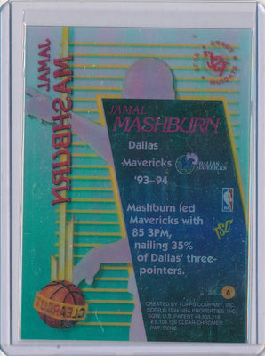 Topps 1993-1994 Stadium Club Clearcut #6 Jamal Mashburn