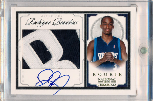 Panini 2009-2010 National Treasures Century Gold #223 Rodrigue Beaubois 15/25