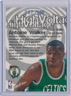 SkyBox 1997-1998 Hoops High Voltage #13/20HV Antoine Walker 87/500