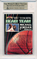 Topps 1992-1993 Stadium Club Beam Team #1 Michael Jordan 1/21 / BGS Grade 9.5