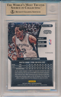 Panini 2012-2013 Totally Certified Gold #11 Kawhi Leonard 24/25 / BGS Grade 9.5