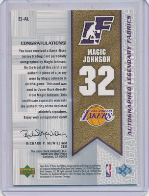 Panini 2017-2018 Immaculate Collection Patch Autographs #PA-MJS Magic Johnson 5/5