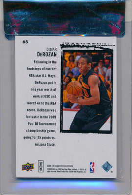 Upper Deck 2009-2010 Exquisite Collection Rookie Parallel #65 Demar Derozan 7/10