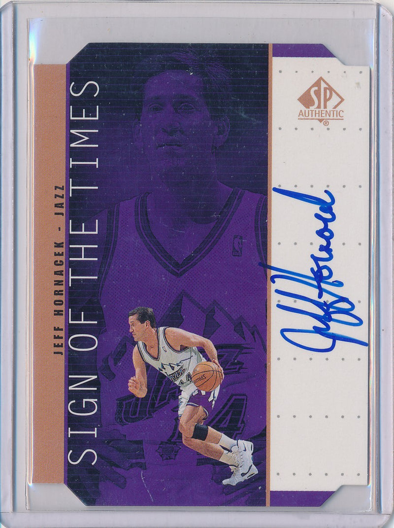 Upper Deck 1998-1999 SP Authentic Sign Of The Times #JH Jeff Hornacek