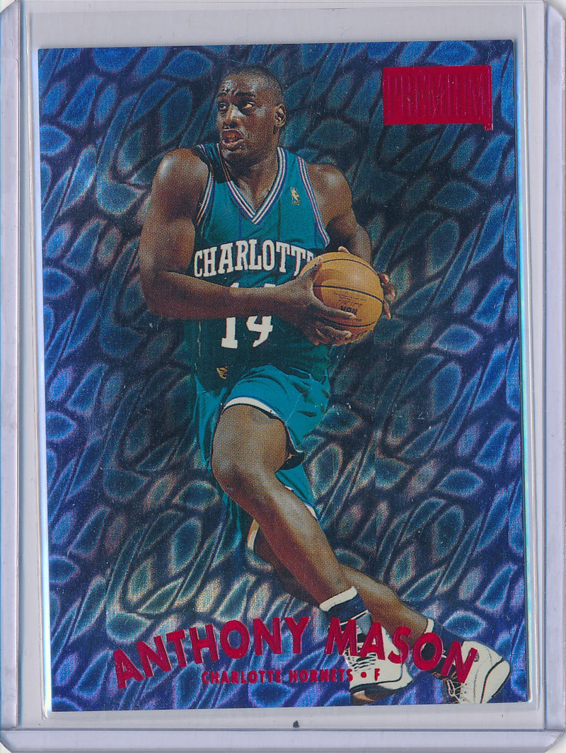 SkyBox 1997-1998 Premium Star Rubies #80SR Anthony Mason 17/50