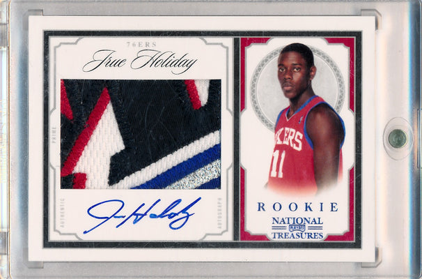 Panini 2009-2010 National Treasures Century Platinum #216 Jrue Holiday 5/5