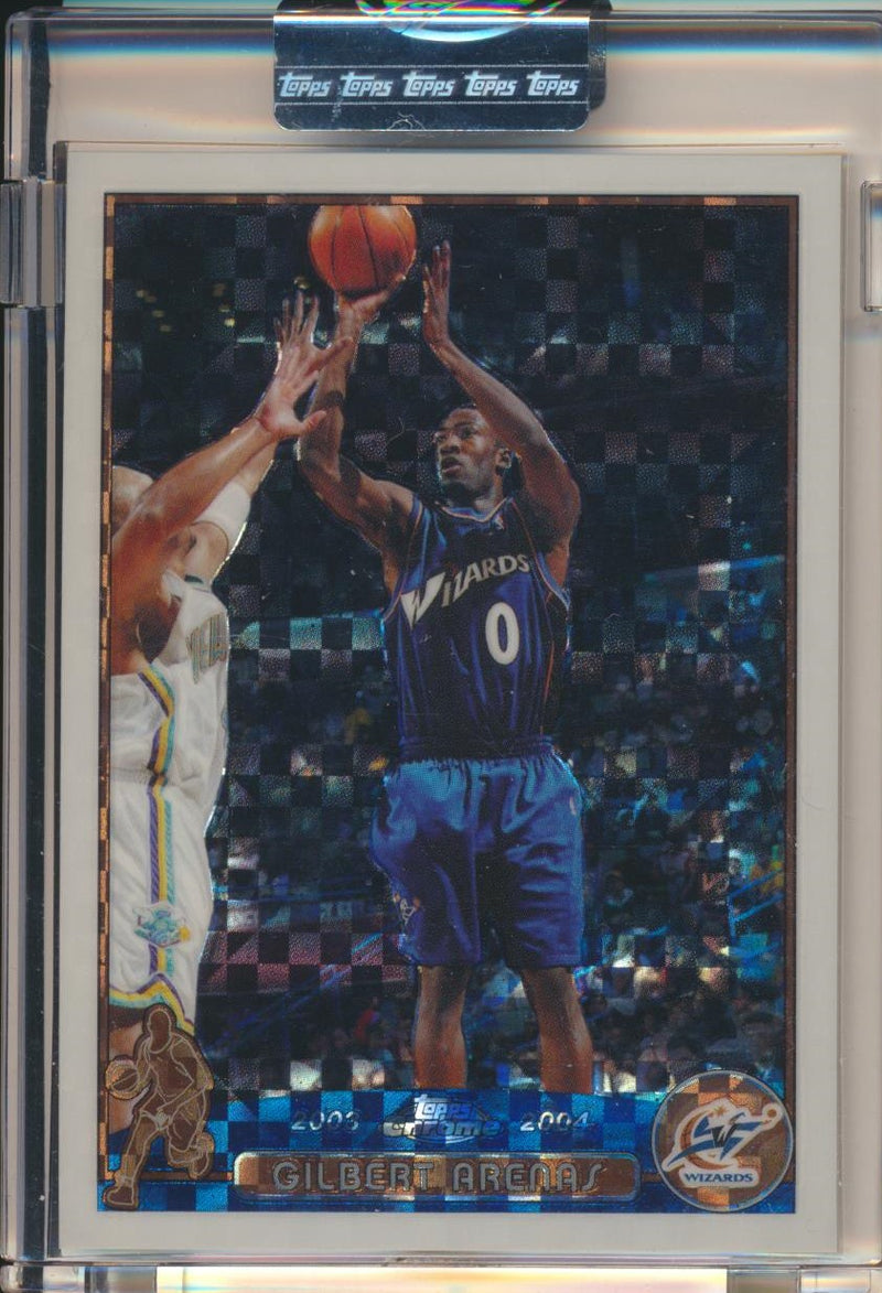 Topps  2003-2004 Chrome  X-Fractor #103 Gilbert Arenas 6/220