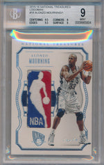 Panini 2015-2016 National Treasures LogoMan #18 Alonzo Mourning 1/1 / BGS Grade 9