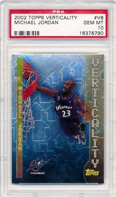 Topps 2002  Verticality #V8 Michael Jordan  / PSA Grade 10