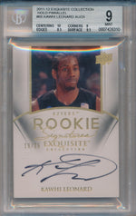 Panini 2011-2012 Exquisite Collection HOLO Parallel #65 Kawhi Leonard 19/25 / BGS Grade 9 / Auto Grade 9