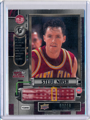 Upper Deck 2011-12 Fleer Retro Precious Metal Gems GREEN #PM-39 Steve Nash 2/10