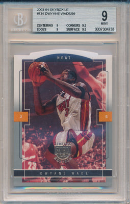 Fleer 2003-2004 SkyBox Limited Edition Basketball #134 Dwyane Wade  / BGS Grade 9