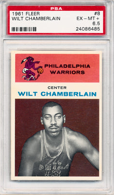 Fleer 1961 Sportscard Guaranty  #8 Wilt Chamberlain  / PSA Grade 6.5 / BGS Grade None