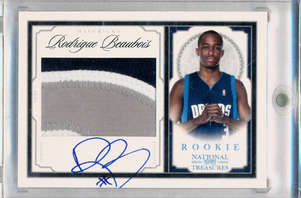 Panini 2009-2010 National Treasures Century Platinum #223 Rodrigue Beaubois 4/5