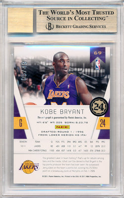 Panini 2010-2011 Totally Certified Red Autographs #69 Kobe Bryant 5/49 / BGS Grade 9.5 / Auto Grade 10