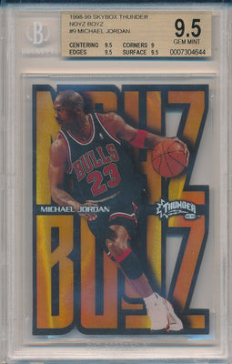 SkyBox 1998-1999 Thunder NOYZ BOYZ #9/15NB Michael Jordan  / BGS Grade 9.5