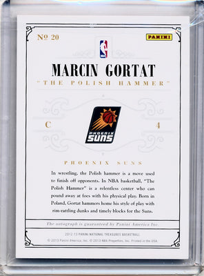 Panini 2012-2013 National Treasures  Notable Nicknames  #4 Marcin Gortat 74/99