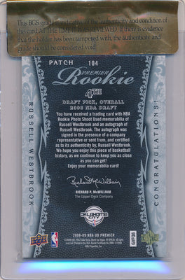 Lot Detail - 2008 SP Authentic #139 Russell Westbrook Signed Patch