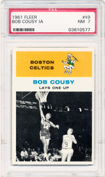 Fleer 1961 Boston Celtics  #49 Bob Cousy  / PSA Grade 7