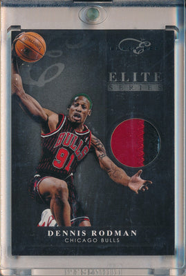 Panini 2010-2011 Elite Black Box Materials Prime #24 Dennis Rodman 9/25