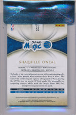 Panini 2013-2014 Immaculate Collection Logoman #53 Shaquille O'neal 1/2 / BGS Grade 8.5