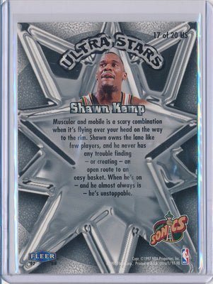 Fleer 1997-1998 Ultra Ultra Stars #17/20US Shawn Kemp