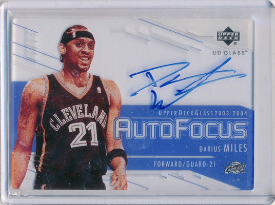 Upper Deck 2003-04 UD Glass Auto Focus #DA  Darius Miles