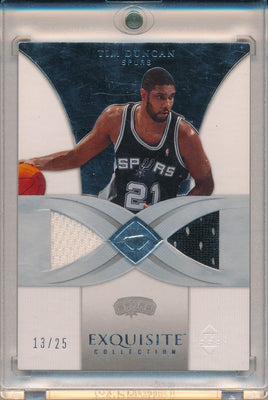 Upper Deck 2006-2007 Exquisite Collection Gold #37-J Tim Duncan 13/25