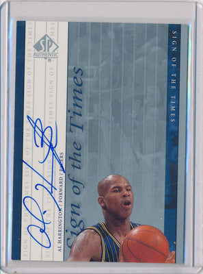 Upper Deck 1999-2000 SP Authentic Sign Of The Times #AH Al Harrington