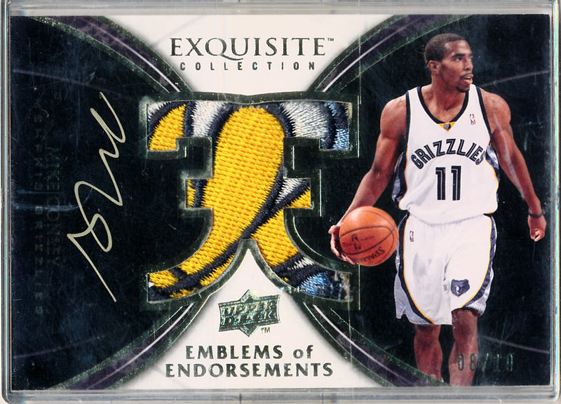 Upper Deck 2008-2009 Exquisite Collection Emblems Of Endorsement #EEMC Mike Conley 8/10