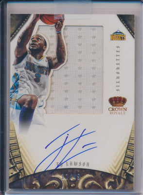 Panini  2011-2012 Crown Royale Silhouettes #255 Ty Lawson 11/49