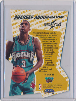 Fleer 1997-1998 Ultrabilities Superstar #15/20SS Shareef Abdur-Rahim