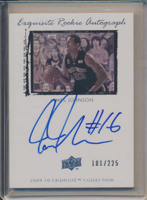 Upper Deck 2009-2010 Exquisite Collection Rookie Auto #75 James Johnson 101/225