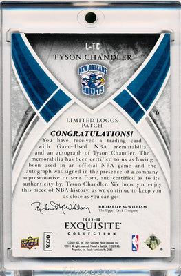 Upper Deck 2009-2010 Exquisite Collection Limited Logos #LTC Tyson Chandler 9/10