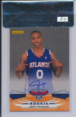 Panini  2009-2010 Next Day Signatures RC Auto #JTE Jeff Teague none / BGS Grade 9 / Auto Grade 8