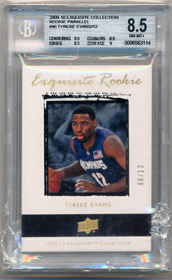 Upper Deck 2009-2010 Exquisite Collection Rookie Parallel #46 Tyreke Evans 6/2 / BGS Grade 8.5 / Auto Grade None